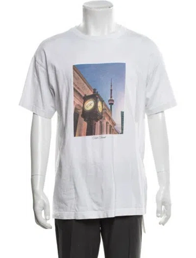 Pre-owned Kith Graphic Print Crew Neck T-shirt In White