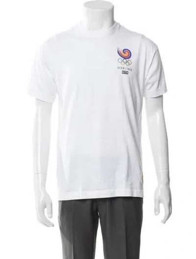 Pre-owned Kith Graphic Print Crew Neck T-shirt In White