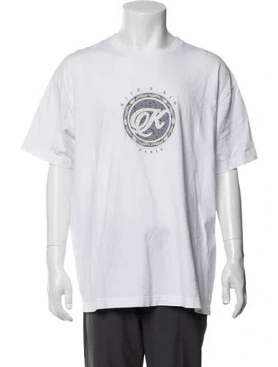 Pre-owned Kith Graphic Print Crew Neck T-shirt In White