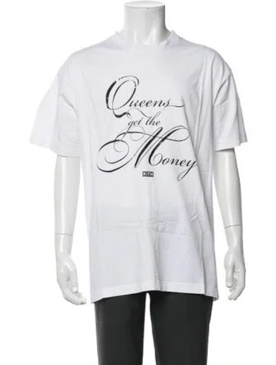 Pre-owned Kith Graphic Print Crew Neck T-shirt In White