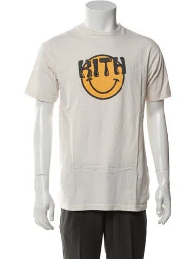 Pre-owned Kith Graphic Print Crew Neck T-shirt In White