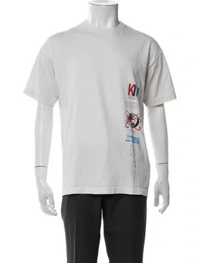 Pre-owned Kith Graphic Print Crew Neck T-shirt In White