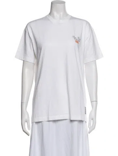 Pre-owned Kith Graphic Print Crew Neck T-shirt In White