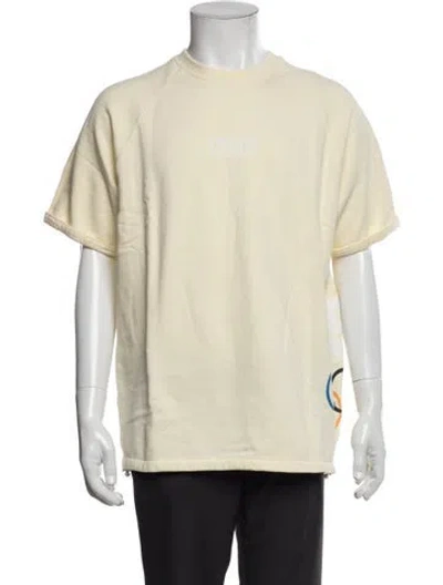 Pre-owned Kith Graphic Print Crew Neck T-shirt In Yellow