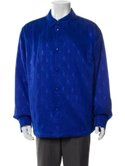 Pre-owned Kith Graphic Print Jacket In Blue