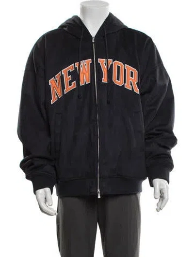 Pre-owned Kith Graphic Print Jacket W/ Tags In Black