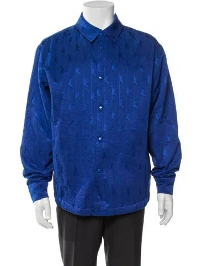 Pre-owned Kith Graphic Print Jacket W/ Tags In Blue