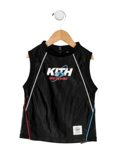 Pre-owned Kith Babies' Graphic Print Jersey In Black