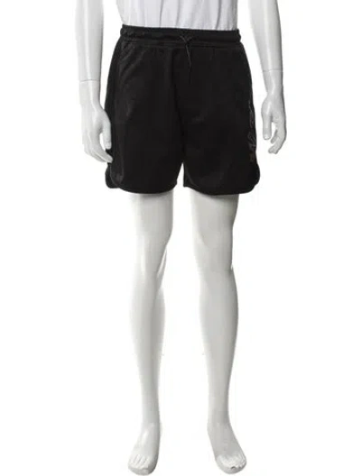 Pre-owned Kith Kids' Graphic Print Jogger Shorts In Black