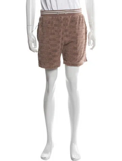 Pre-owned Kith Graphic Print Jogger Shorts In Brown