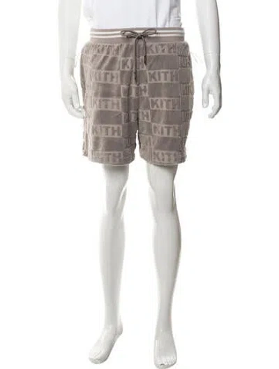 Pre-owned Kith Graphic Print Jogger Shorts In Neutrals