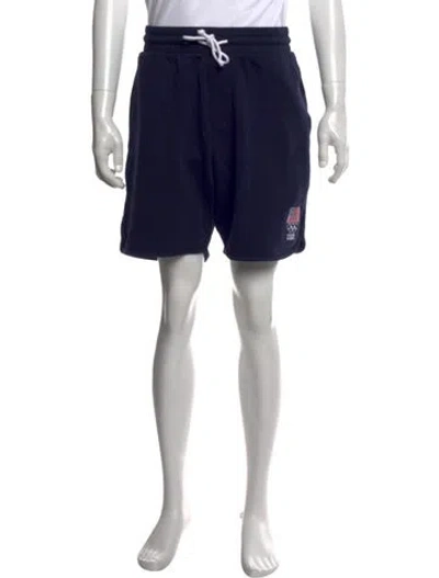 Pre-owned Kith Graphic Print Jogger Shorts W/ Tags In Blue