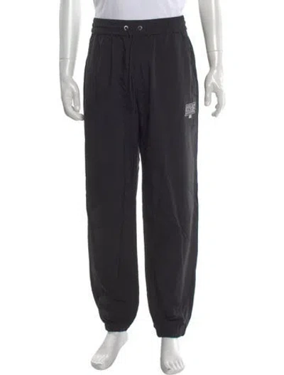 Pre-owned Kith Graphic Print Joggers In Black