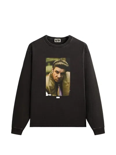 Kith Graphic-print Long-sleeve T-shirt In Black