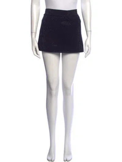 Pre-owned Kith Graphic Print Mini Shorts In Black