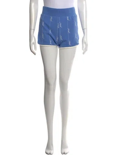 Pre-owned Kith Graphic Print Mini Shorts W/ Tags In Blue