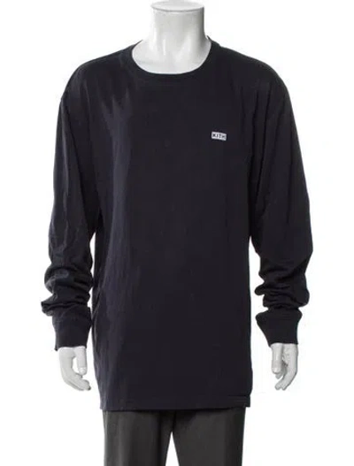Pre-owned Kith Graphic Print Scoop Neck T-shirt In Blue