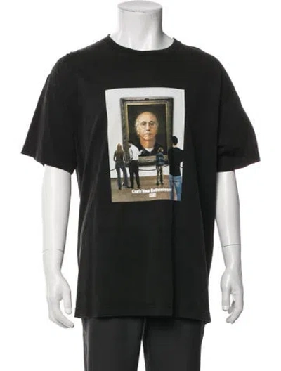 Pre-owned Kith Graphic Print Short Sleeve Shirt In Black