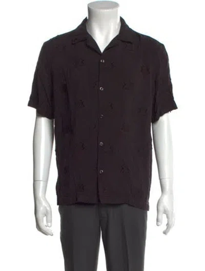 Pre-owned Kith Graphic Print Short Sleeve Shirt In Brown