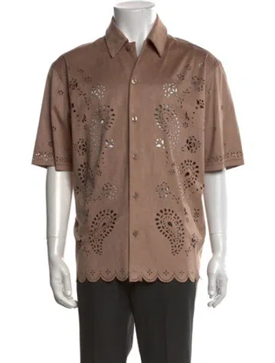 Pre-owned Kith Graphic Print Short Sleeve Shirt In Neutral