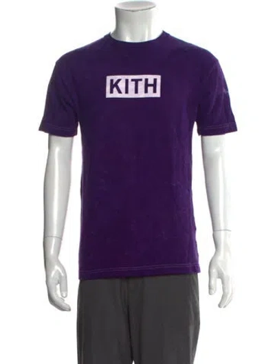Pre-owned Kith Graphic Print Short Sleeve Shirt In Purple
