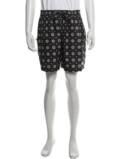 Pre-owned Kith Graphic Print Shorts W/ Tags In Black