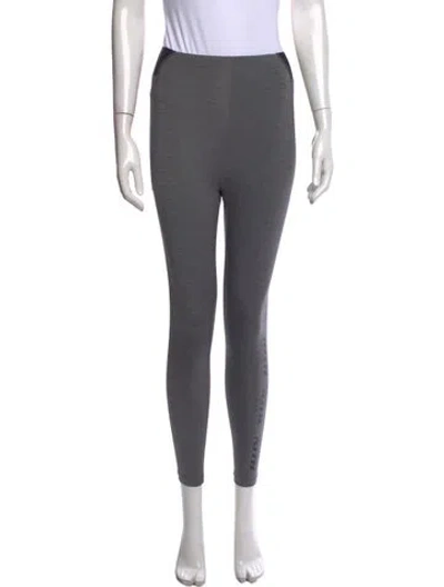Pre-owned Kith Graphic Print Skinny Leg Pants In Gray