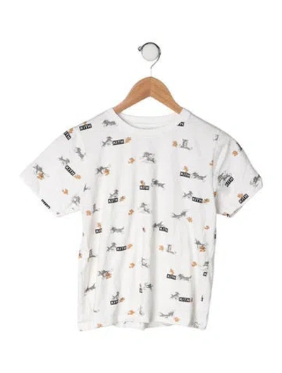 Pre-owned Kith Kids' Graphic Print T-shirt In White