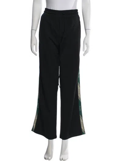 Pre-owned Kith Graphic Print Wide Leg Pants In Black
