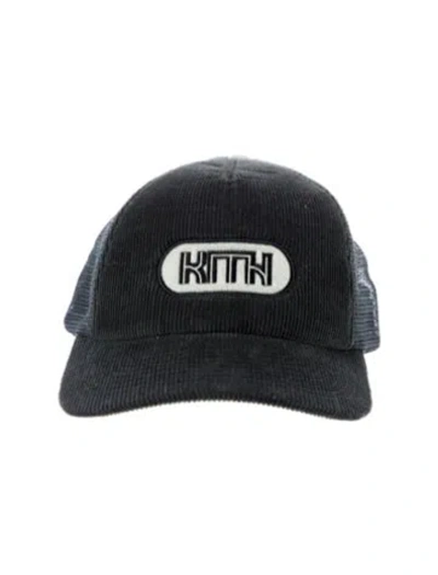 Pre-owned Kith Green Corduroy And Mesh Baseball Hat In Blue/green
