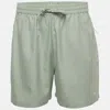 Kith Green Silk Blend Active Shorts In Green