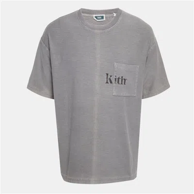 Kith Grey Jersey Quinn T-shirt In Gray
