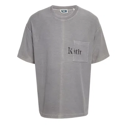 Pre-owned Kith Grey Jersey Quinn T-shirt L In Gray