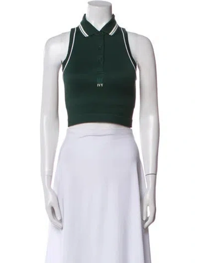 Pre-owned Kith Halterneck Sleeveless Crop Top W/ Tags In Blue