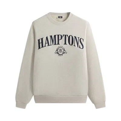 Pre-owned Kith Hamptons Nelson Crewneck 'light Heather Grey' | Men's Size Xxl In Gray