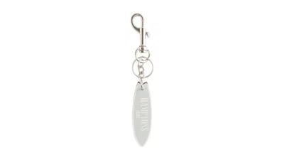 Pre-owned Kith Hamptons Surfboard Keyring In Concrete In Gray