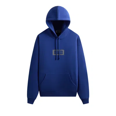 Pre-owned Kith Hanukkah Hebrew Nelson Hoodie 'current' | Blue | Men's Size Xl