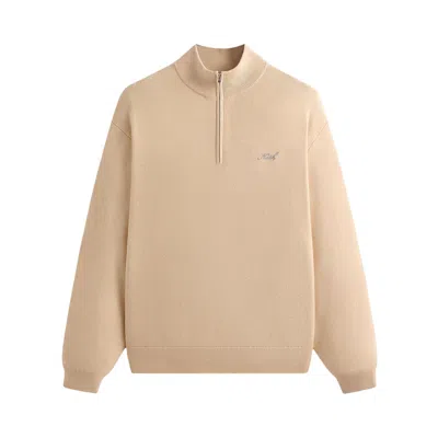 Pre-owned Kith Harmon Quarter Zip Mock Neck 'hallow' | White | Men's Size Xs
