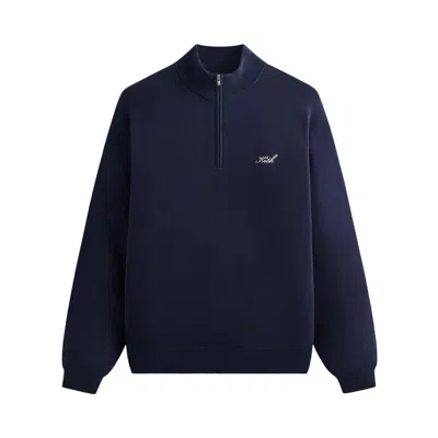 Pre-owned Kith Harmon Quarter Zip Mock Neck 'nocturnal' | Black | Men's Size M