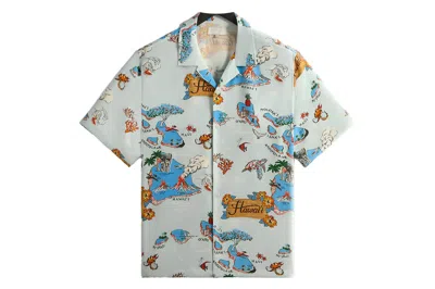 Pre-owned Kith Hawaii Thompson Camp Collar Shirt Oyster