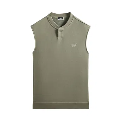 Pre-owned Kith Heavy Loop Terry Henley Muscle Tee 'haze' | Grey | Men's Size S In Gray