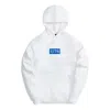 Kith Hebrew Script Box Logo Hoodie 'white'