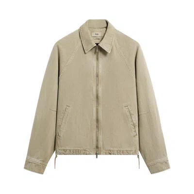 Pre-owned Kith Herringbone Denim Efron Jacket 'folly' | Tan | Men's Size Xl