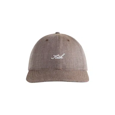 Pre-owned Kith Herringbone Snap Aaron Classic Cap 'kindling' | Brown | Men's Size Onesize
