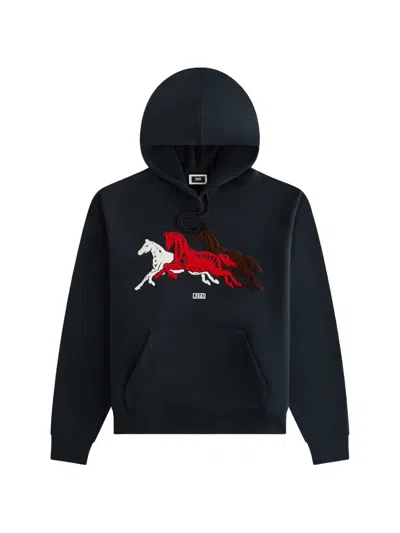 Kith Horse Graphic Hoodie In Blue