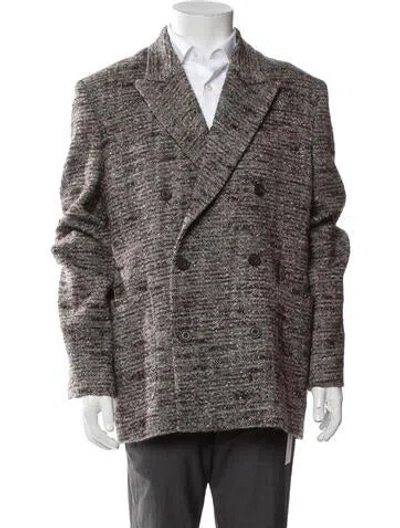 Pre-owned Kith Houndstooth Print Peacoat In Multi