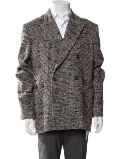 Pre-owned Kith Houndstooth Print Peacoat In Multicolor