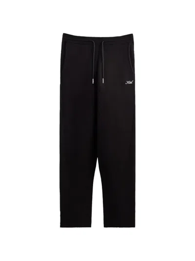 Kith Hudson Knit Track Pants In Black