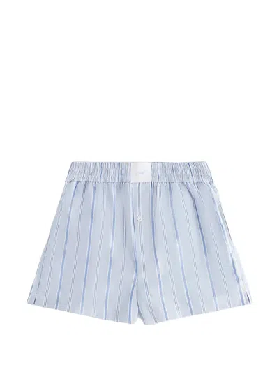 Kith Ida Striped Boxer Shorts In Blue