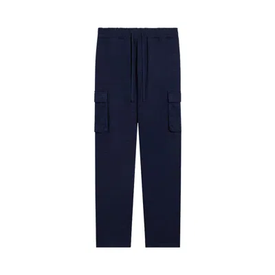 Pre-owned Kith Indigo Fleece Bryson Cargo Sweatpant 'raw Indigo' | Blue | Men's Size M